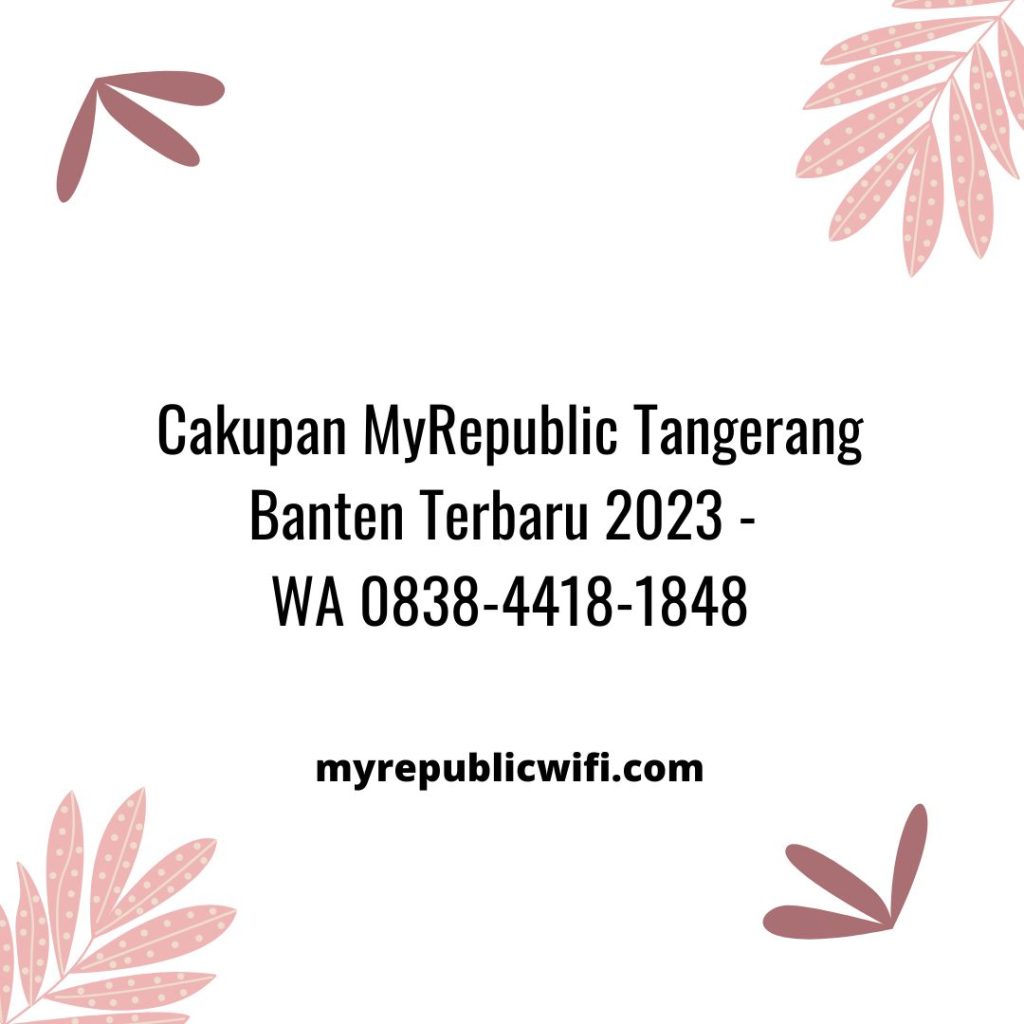 MyRepublic Tangerang Banten